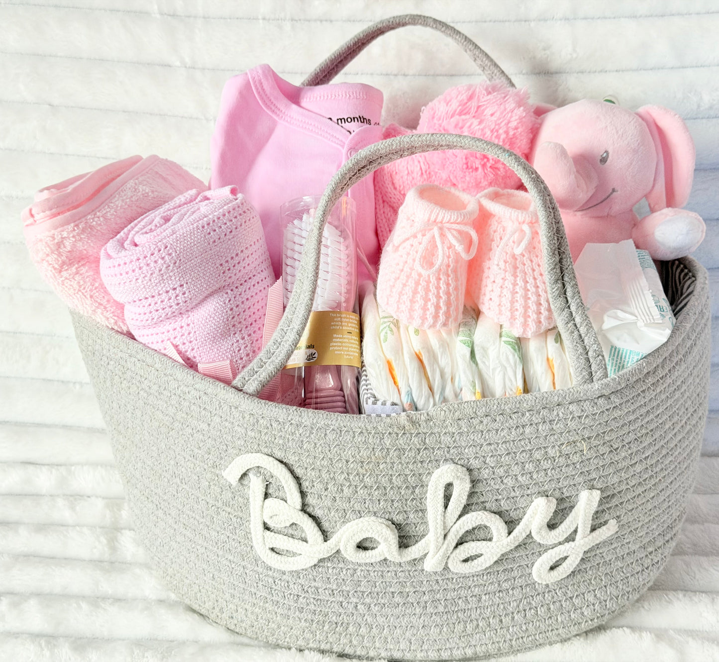 Baby Girl Nappy Caddy