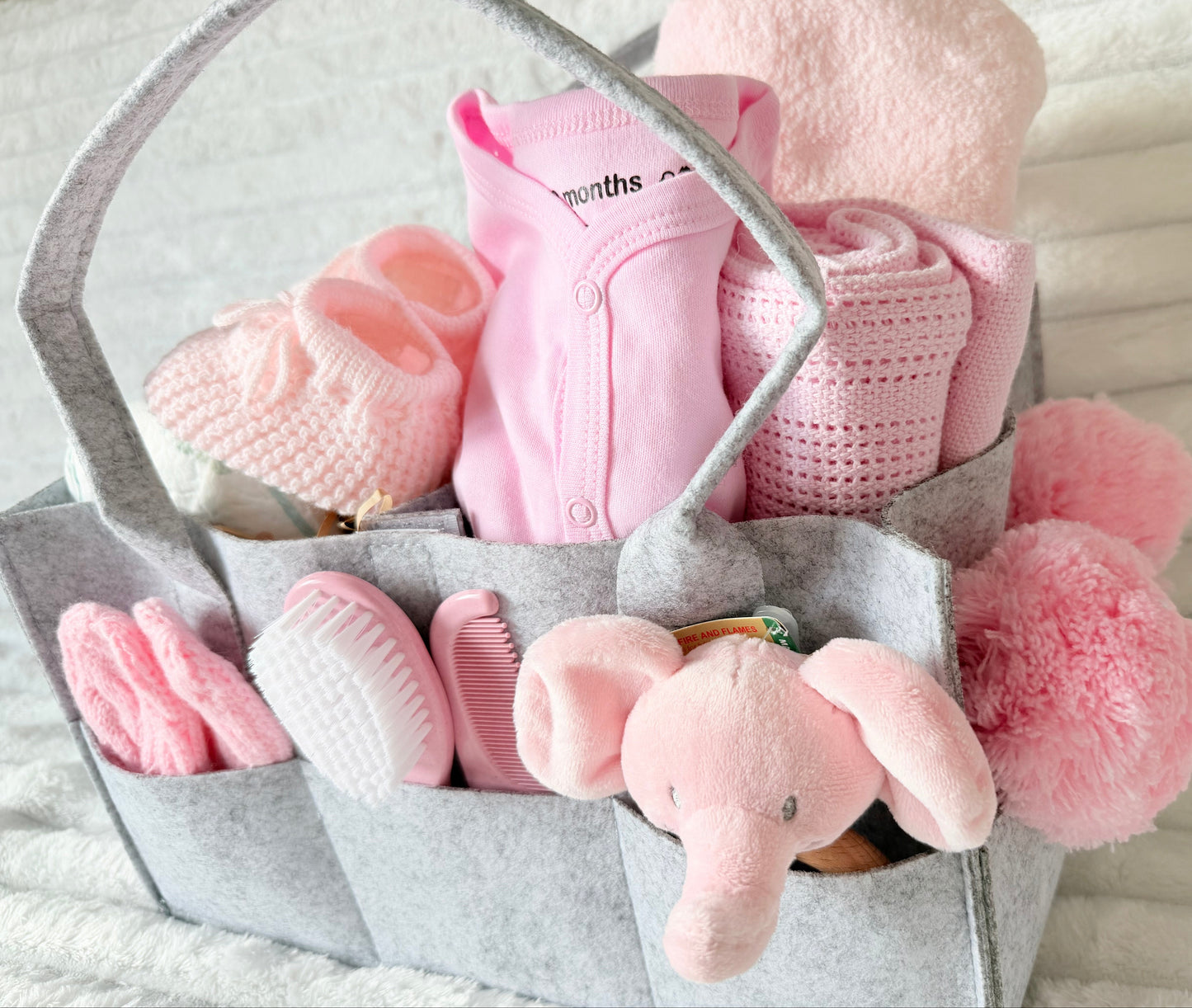 Baby Girl Nappy Caddy