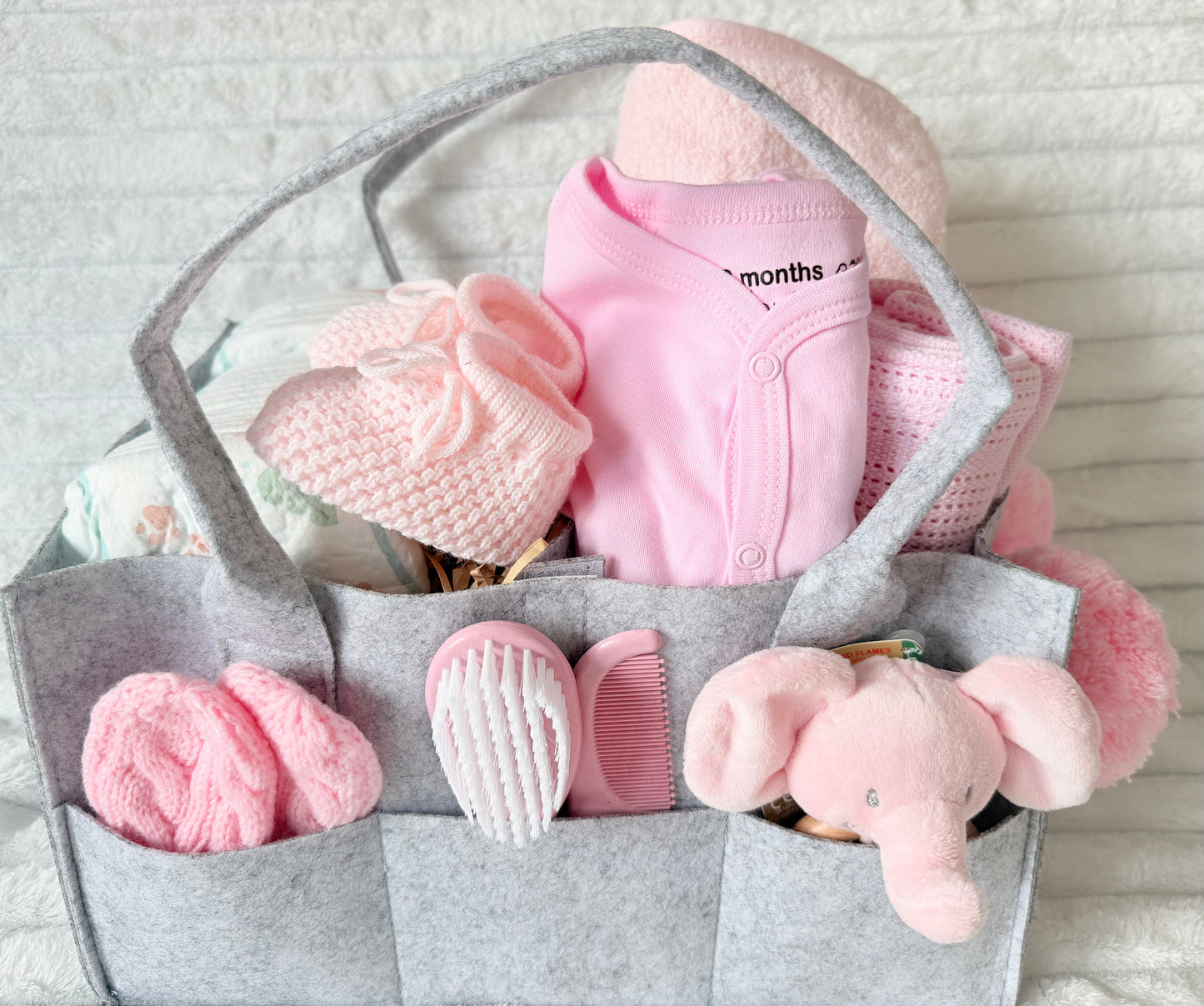 Baby Girl Nappy Caddy